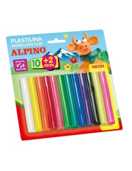 PLASTILINA ALPINO BLISTER 10+2 17GR