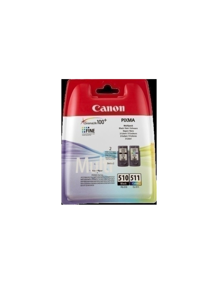 Cart.Ij.Canon Pg510-Cl511 Multipack