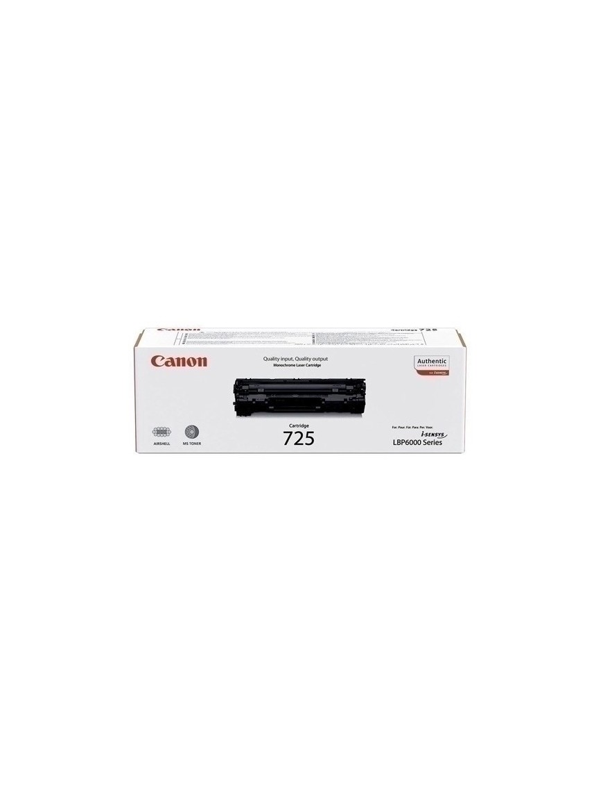 Toner Canon Crg-725 Negro (1.600 Pag.)