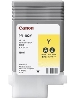 Cons.Plotter Canon Pfi102Y Dep.T.Amarill