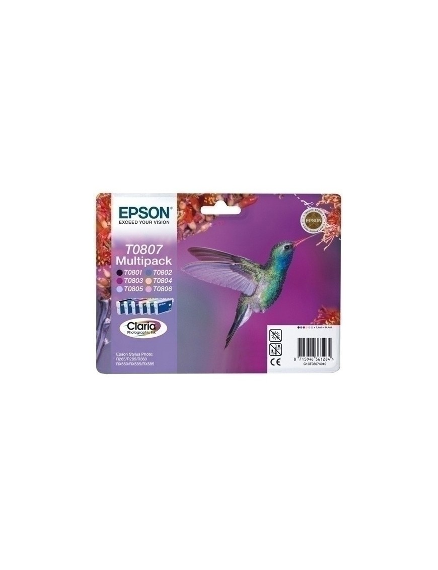 Cart.Ij.Epson T080740 R2X5/360 Multipack