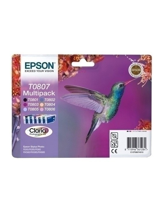 Cart.Ij.Epson T080740 R2X5/360 Multipack