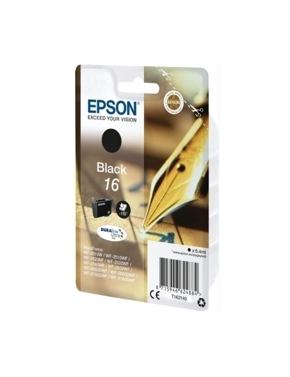 Cart.Ij.Epson T162140 Nº16 Negro