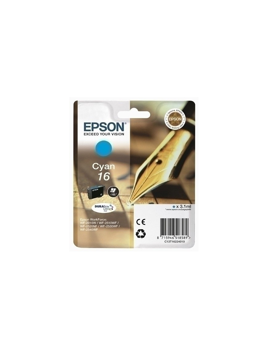 Cart.Ij.Epson T162240 Nº16 Cian