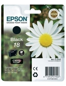 Cart.Ij.Epson T180140 Nº18 Negro