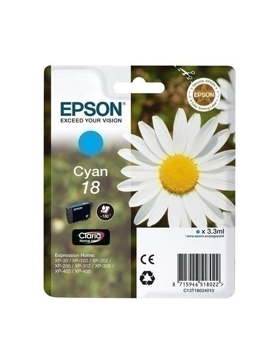 Cart.Ij.Epson T180240 Nº18 Cian