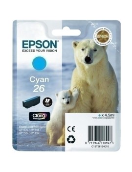 Cart.Ij.Epson T261240 Nº26 Cian