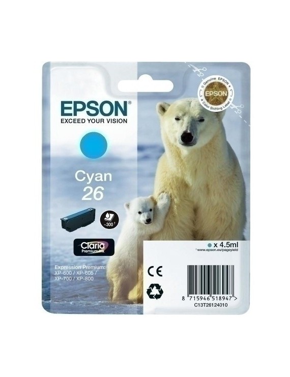 Cart.Ij.Epson T261240 Nº26 Cian