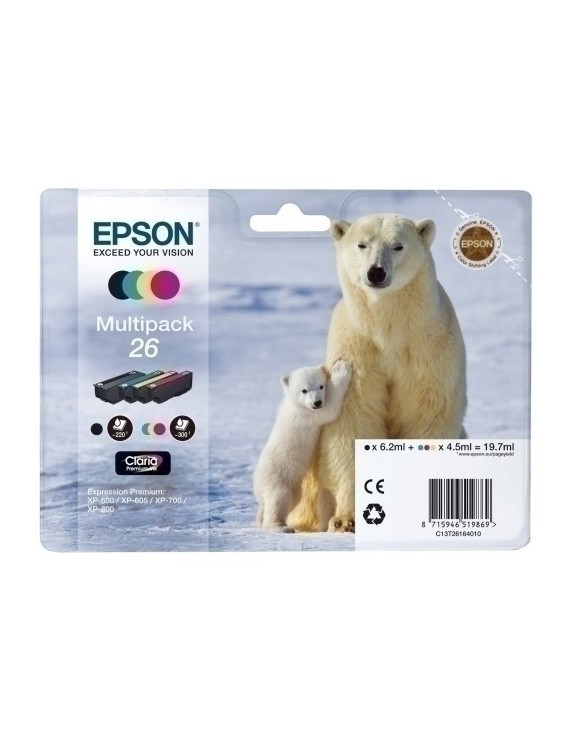 Cart.Ij.Epson T261640 Nº26 Multipack