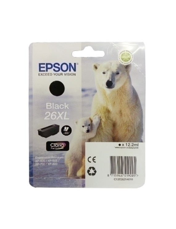 Cart.Ij.Epson T262140 26Xl Negro