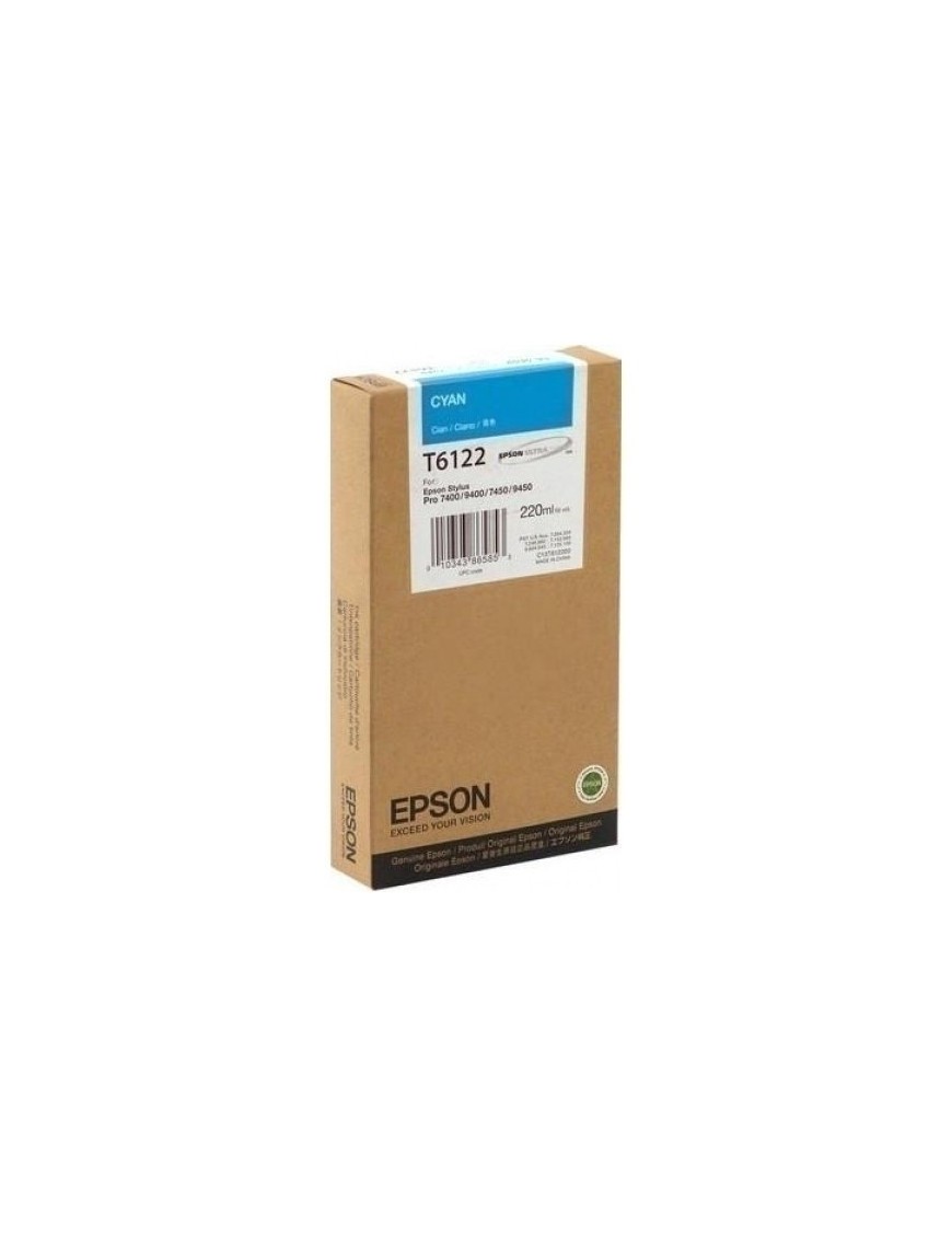 Cart.Ij.Epson T612200 Cian 220Ml