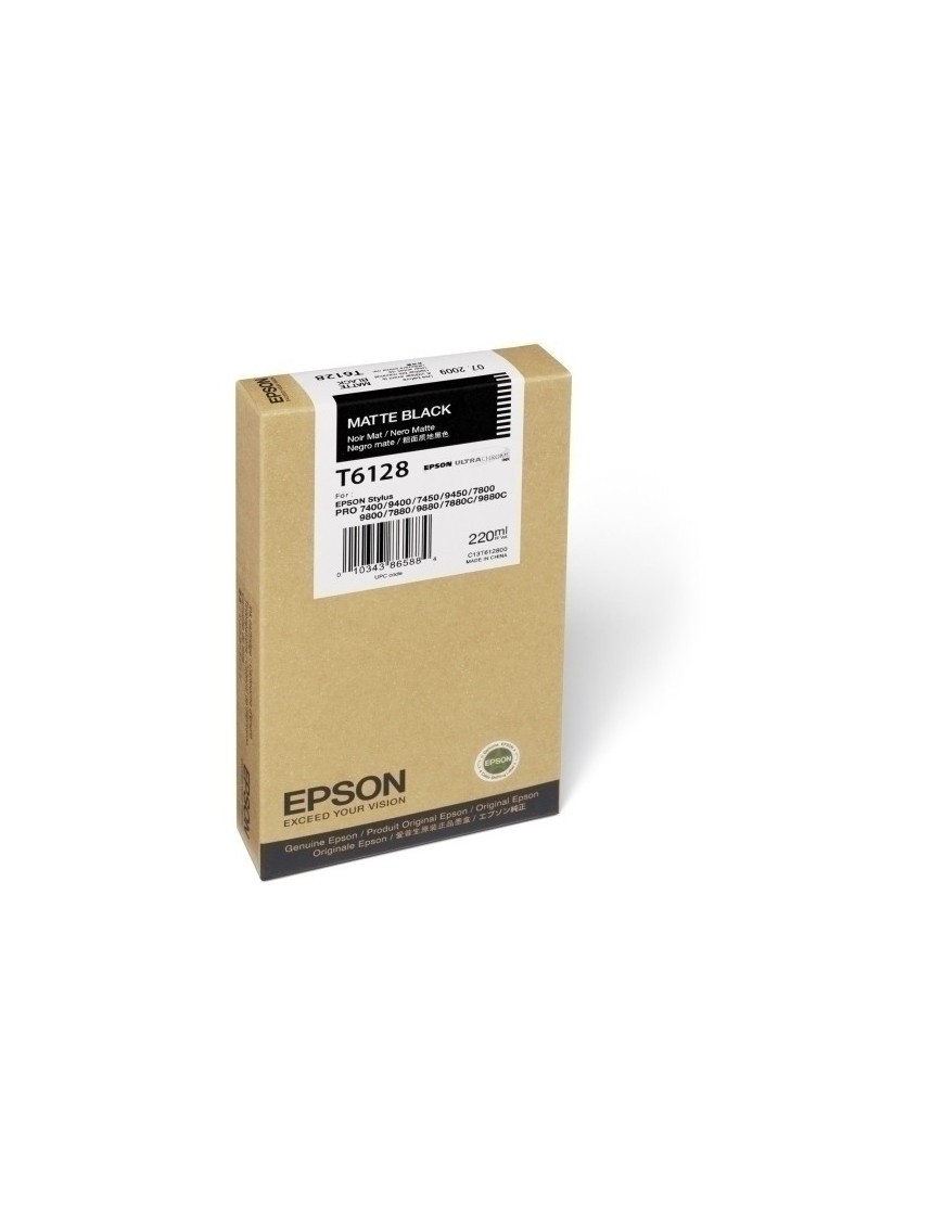 Cart.Ij.Epson T612800 Negro 220Ml