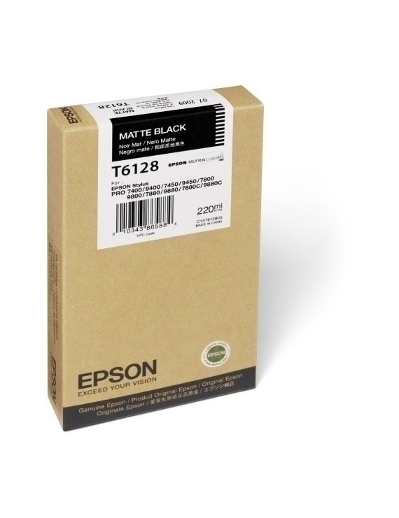 Cart.Ij.Epson T612800 Negro 220Ml