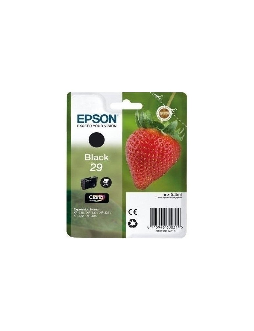 Cart.Ij.Epson T298140 Nº29 Negro