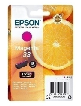 Cart.Ij.Epson T334340 Nº33 Magenta