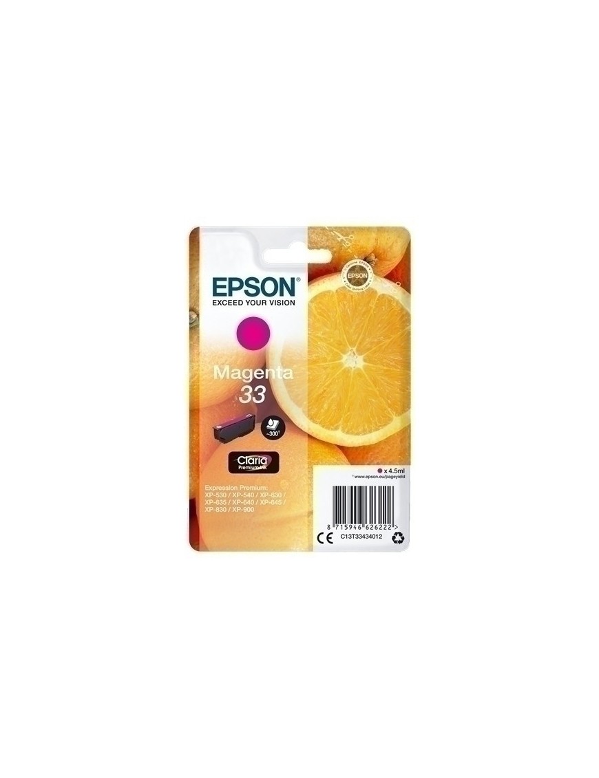 Cart.Ij.Epson T334340 Nº33 Magenta