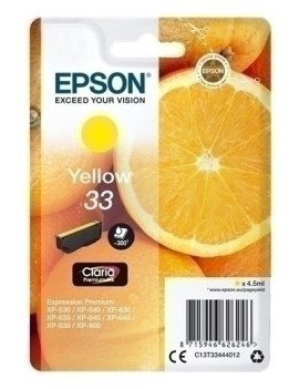 Cart.Ij.Epson T334440 Nº33 Amarillo