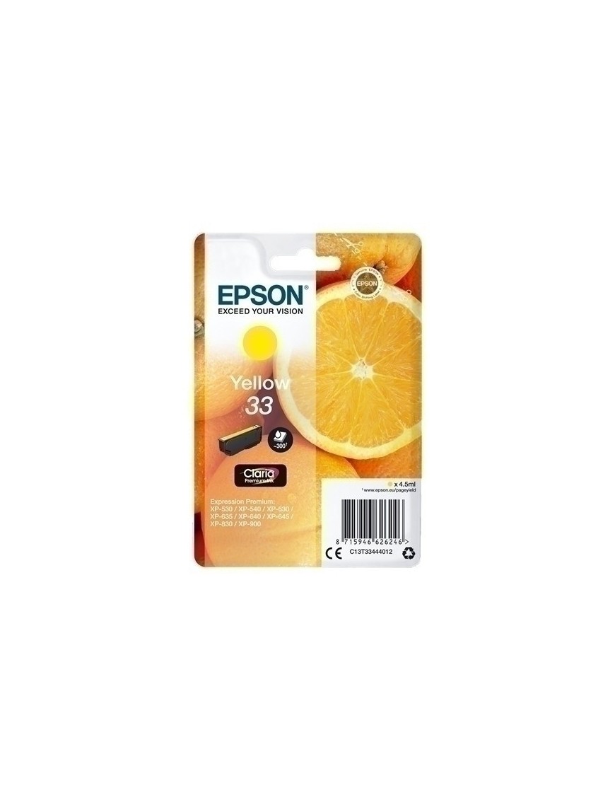 Cart.Ij.Epson T334440 Nº33 Amarillo