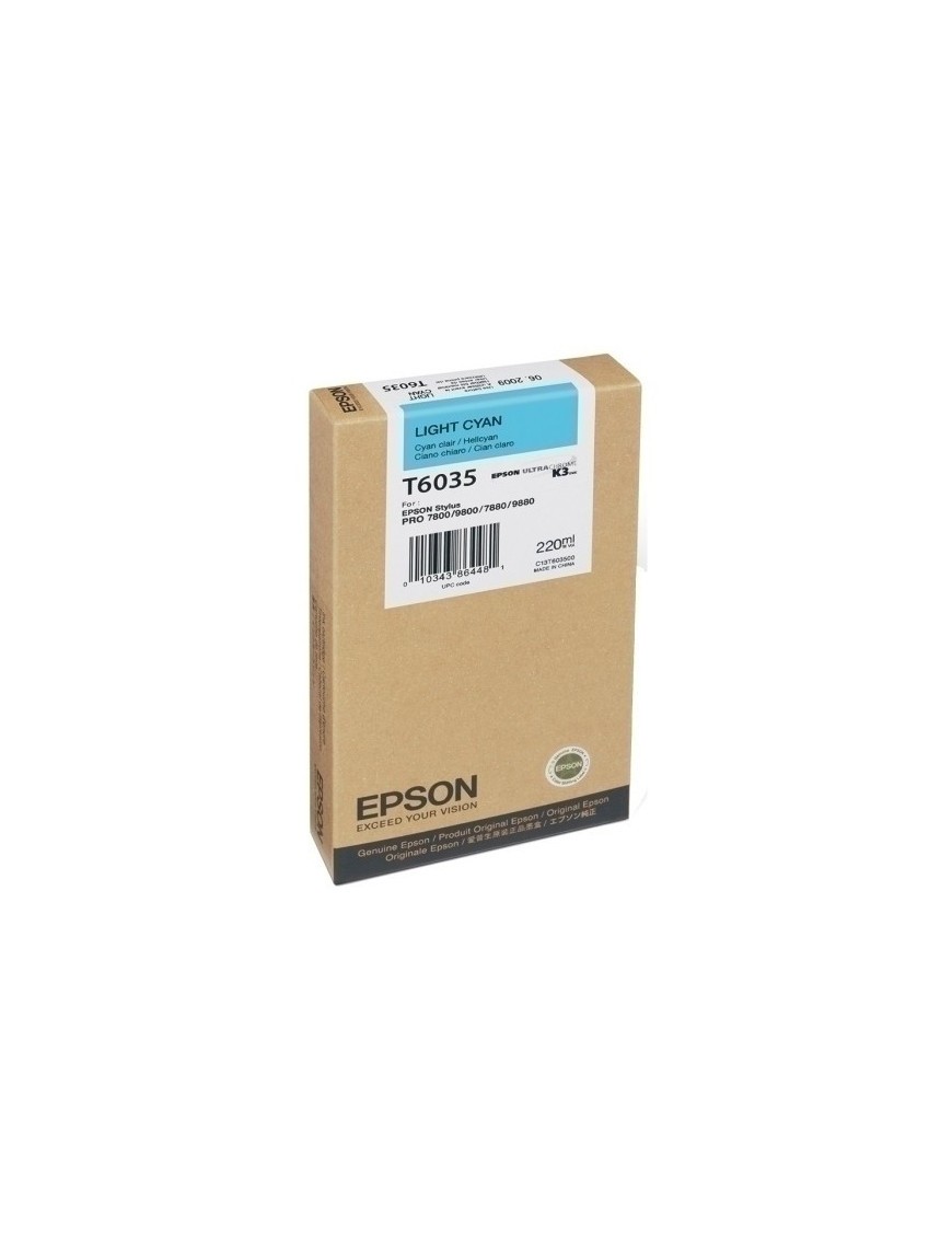 Cart.Ij.Epson T603500 Cian Claro