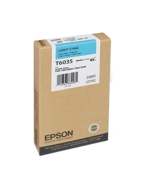 Cart.Ij.Epson T603500 Cian Claro