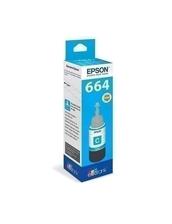 Cart.Ij.Epson T664240 Ecotank Cian