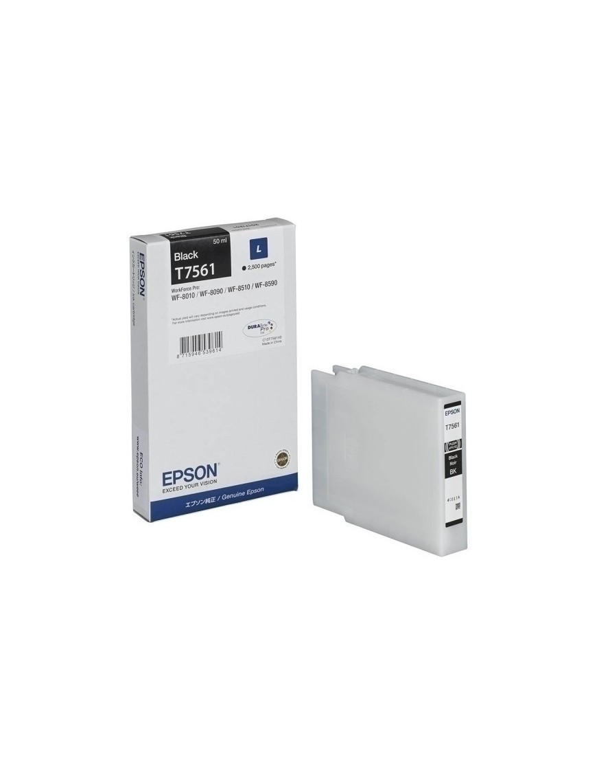 Cart.Ij.Epson T756140 Negro