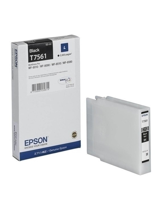 Cart.Ij.Epson T756140 Negro