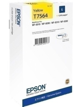 Cart.Ij.Epson T756440 Amarillo