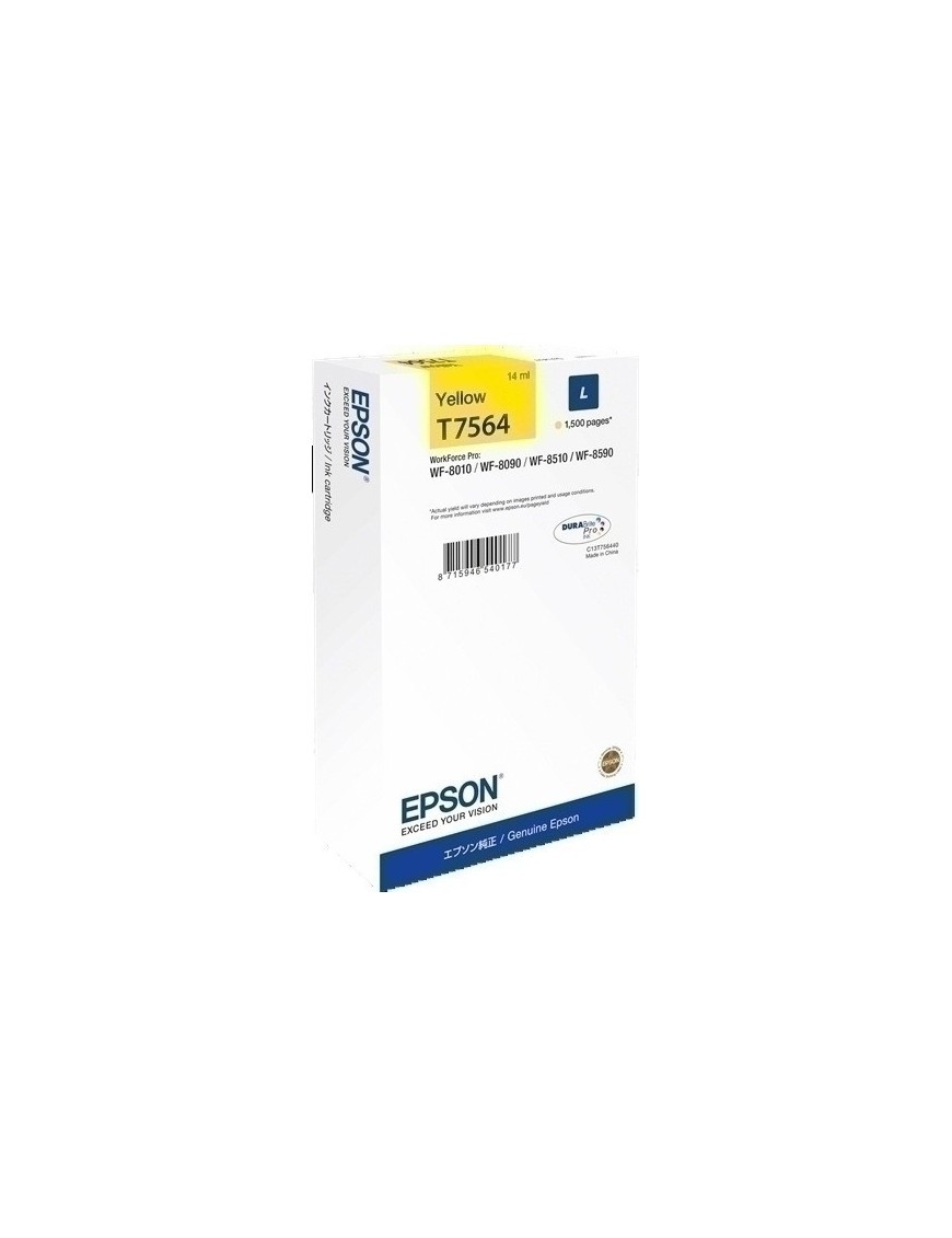 Cart.Ij.Epson T756440 Amarillo