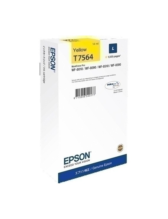 Cart.Ij.Epson T756440 Amarillo