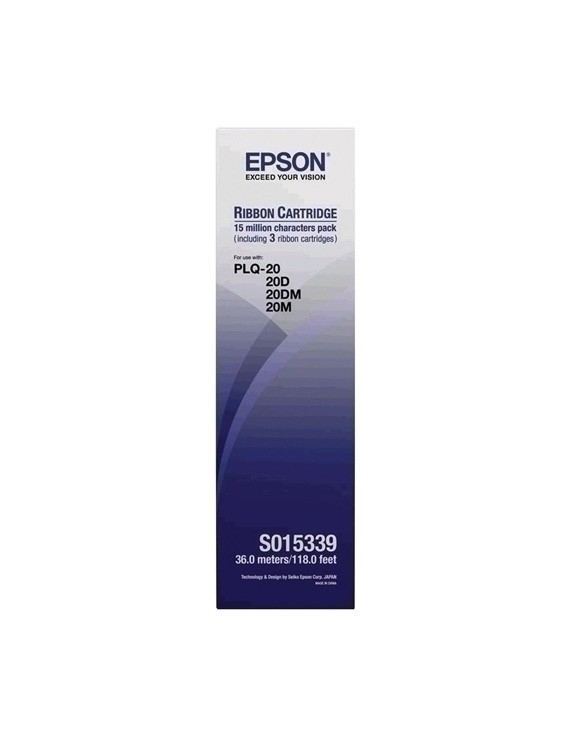 Cinta Epson S015339 Plq-20 Negra Pack 3