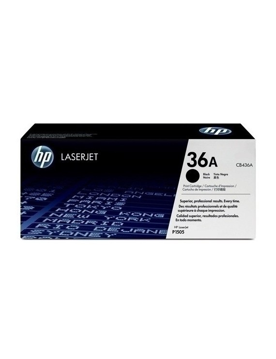 Toner Hp Cb436A Nº36A Lj P1505 Negro