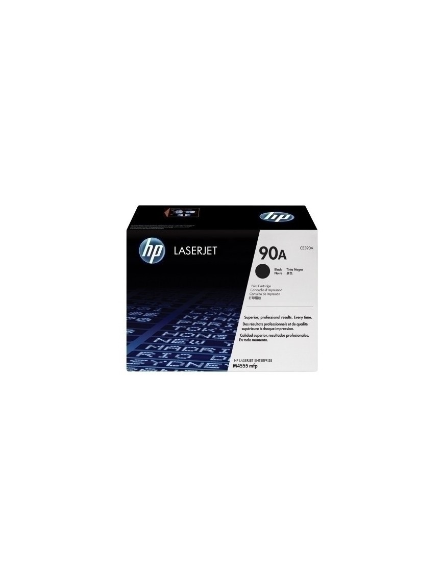 Toner Hp Ce390A Nº90A Lj M4555Mfp Negro