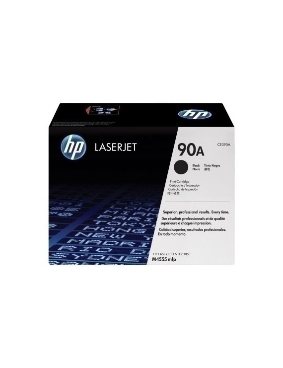 Toner Hp Ce390A Nº90A Lj M4555Mfp Negro