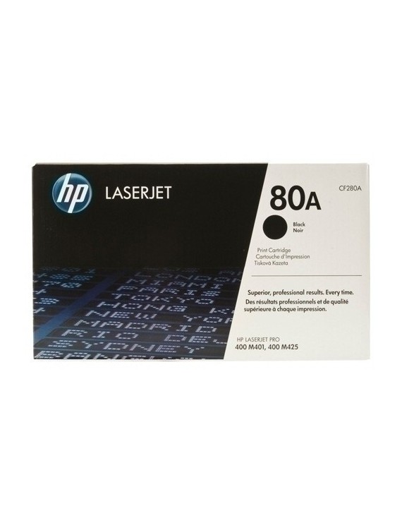 Toner Hp Cf280A Nº80A Lj Pro 400 Negro