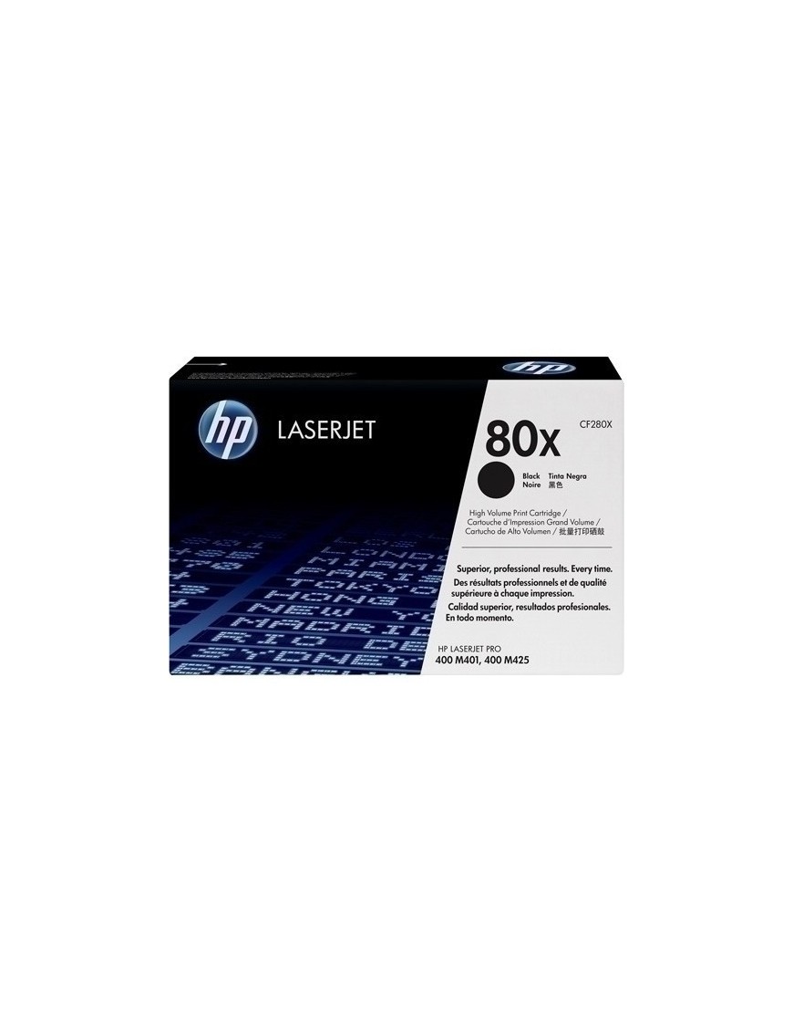 Toner Hp Cf280X Nº80A Lj Pro M 401 Negro