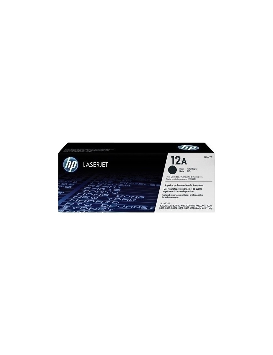 Toner Hp Q2612A Nº12A Lj 1010/1020 Negro