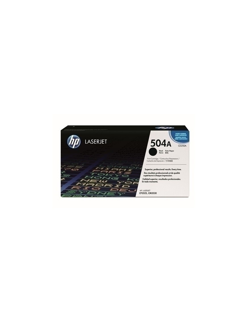 Toner Hp Ce250A Nº504A Lj Cp3525  Negro