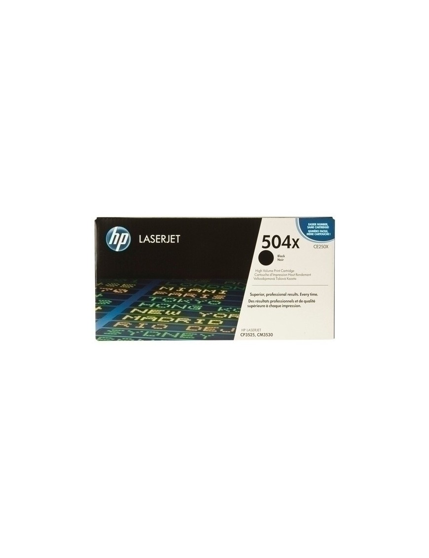 Toner Hp Ce250X Nº504X Lj Cp3525 Negro