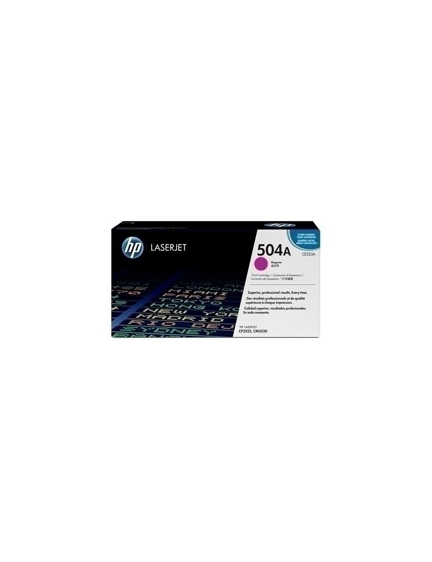 Toner Hp Ce253A Nº504A Lj Cp3525 Magenta