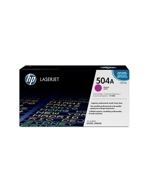 Toner Hp Ce253A Nº504A Lj Cp3525 Magenta