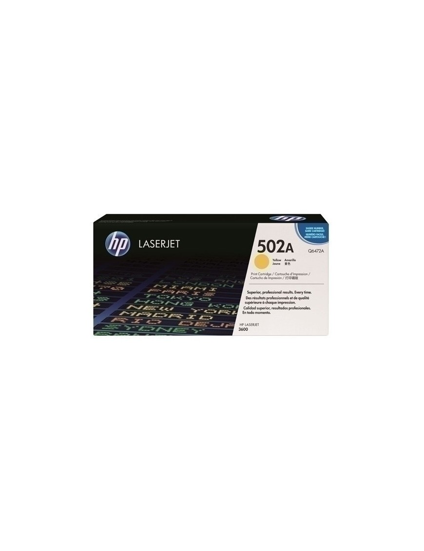 Toner Hp Q6472A Nº502A Lj C.3600 Amarill