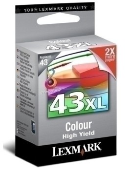 Cart.Ij.Lexmark 18Yx143E Nº43Xl Color