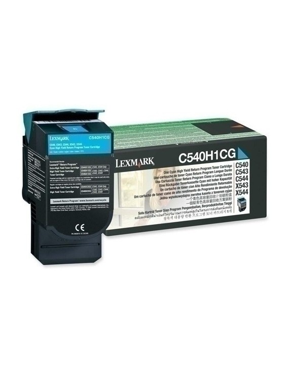 Toner Lexmark C540H1Cg Cian