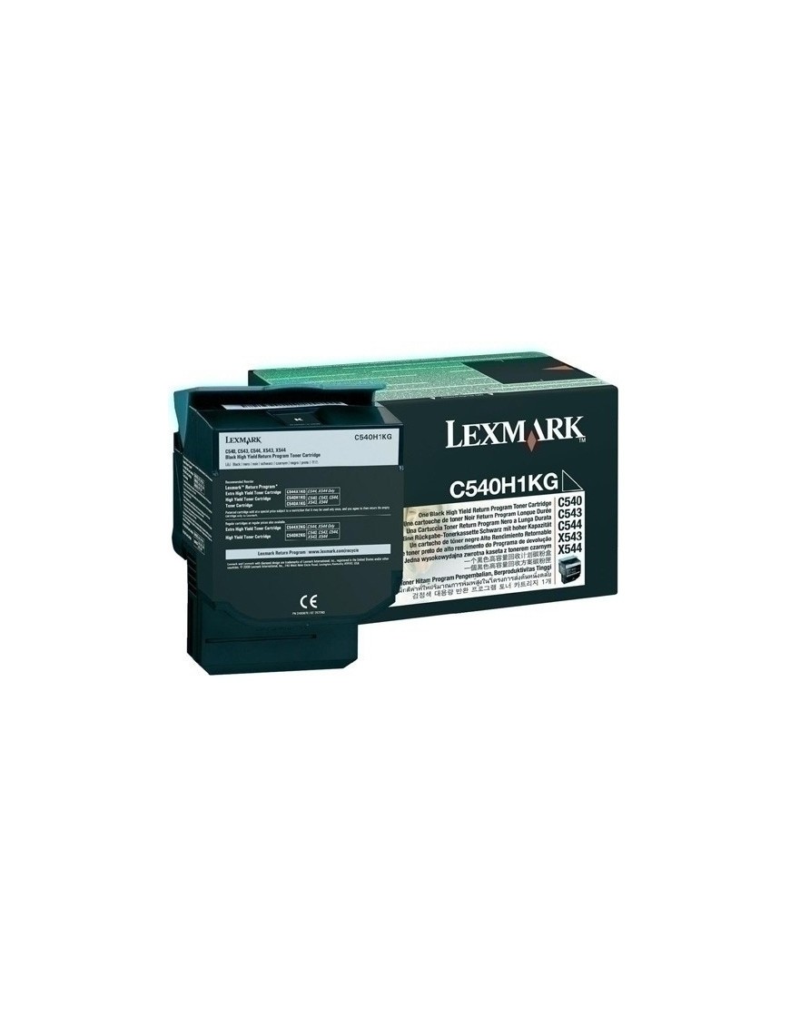 Toner Lexmark C540H1Kg Negro