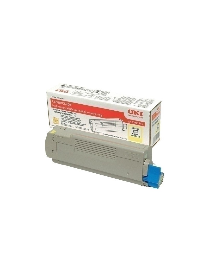 Toner Oki C5600/5700 Amarillo Type C8