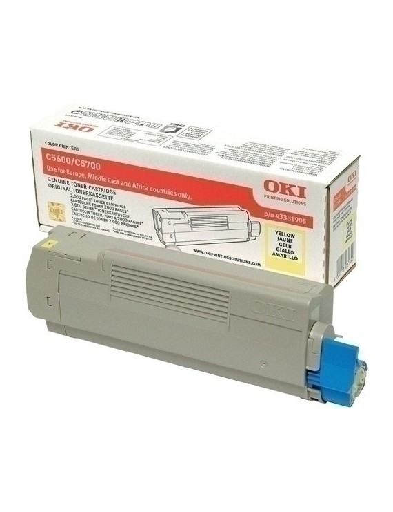 Toner Oki C5600/5700 Amarillo Type C8