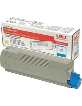 Toner Oki C5600/5700 Cian Type C8