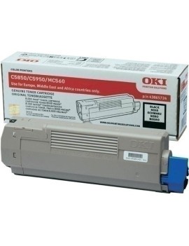 Toner Oki C5850/Mc560 Negro (8.000 Pág.)