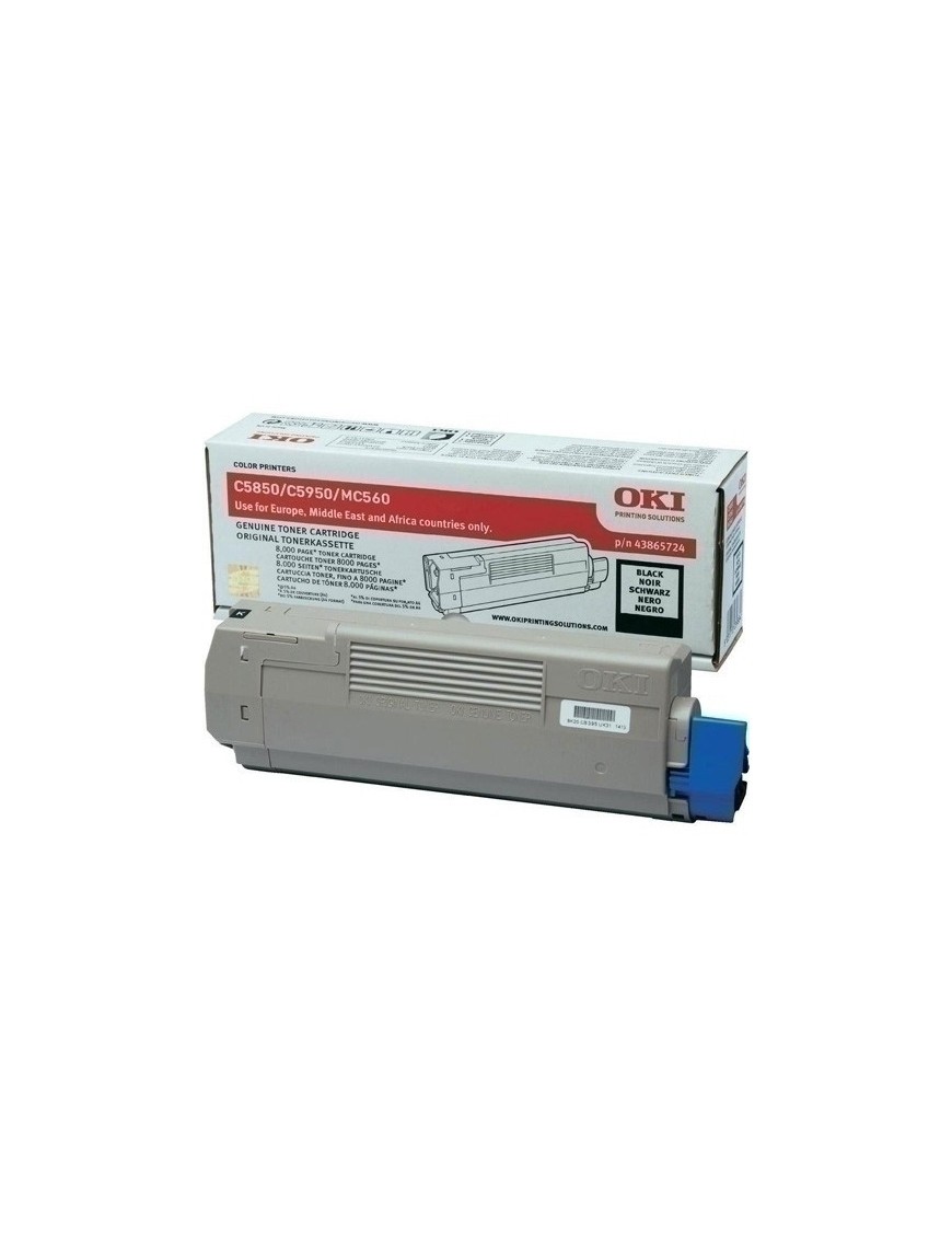 Toner Oki C5850/Mc560 Negro (8.000 Pág.)